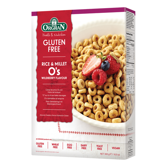 Cereal Rice & Millet O´s sabor a Frutos del Bosque - Alimentos Saludables GT - Grains, Rice & Cereal - ORGRAN